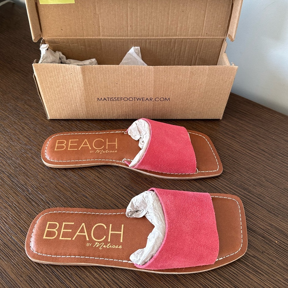 Beach by Matisse Slide Sandals NWT